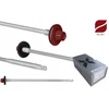 Etanco Gtr6 sraigtas 200mm, plienui, Ral3011, 100 vnt.