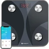 Etekcity Fit8s kūno riebalų svarstyklės skaitmeninės su programėle, išmaniosios svarstyklės su kūno riebalų ir raumenų mase, bluetooth kūno analizės svarstyklės kūno masės indeksui, proteinams, 180 kg / 0,05 kg, juodos