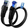 Ethernet kabelis 15 m, Cat 8, 40 Gbps, Nailoninis pynimas