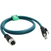 Ethernet M12 X-code 8p F-rj45 Cat7e 2m Pramoninis Kabelis