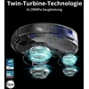 Eufy Robovac X8 Hybrid, 2 x 2000 Pa siurbimo galia, Ipath lazerinė navigacija, 2-in-1 dulkių siurblys ir šluota, Ai. Map 2.0 technologija, Twin Turbine technologija, Wifi funkcija