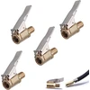 Eupneicu 8 mm automobilio ventilio adapteris [4 vnt. pakuotė], žalvarinis padangų ventilio oro siurblio spaustukas, dviračio ventilio adapteris padangų ventiliams su ventilio sriegiu automobiliui, dviračiui, motociklui, kompresoriui