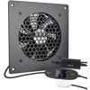Euroharry usb ventiliatorius 120 mm, skaitmeninis ekranas, temperatūros kontroliuojama tyli ventiliatoriaus sistema, 5 v ventiliatorius su moderniu šlifuoto juodo aliuminio rėmu namų kino teatro av spintelėms