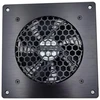 Euroharry usb ventiliatorius 120 mm, skaitmeninis ekranas, temperatūros kontroliuojama tyli ventiliatoriaus sistema, 5 v ventiliatorius su moderniu šlifuoto juodo aliuminio rėmu namų kino teatro av spintelėms