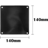 Euroharry ventiliatoriaus dangtelis su itin smulkiu dulkių filtru kompiuterio pc ventiliatoriui smulkių dulkių filtras 120 mm/140 mm korpuso ventiliatoriaus tinklelis, 10 vnt. (10 x 140 x 140 mm, juodas)