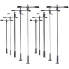 Evemodel Lqs11w 10 vnt. dvigubų lempų Led 80 mm Tt/n gatvių apšvietimas, lankstus aukštis 3 V 12 V
