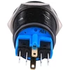 Evgatsauto slėgio jungiklis savaiminio fiksavimo jungiklis, 22 mm 12 V Led vandeniui atsparus 1no 1nc savaiminio fiksavimo fiksavimo mygtukinis jungiklis raudonas, žalias, mėlynas, baltas (pasirinktinai) (baltas)