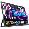 Eviciv nešiojamas monitorius 21.5 colių 120hz coarse nešiojamas ekranas Fhd 1080p 100% Srgb Ips žaidimų ekranas Usb C Hdmi su Vesa & stovu 90° nešiojamam kompiuteriui Pc mobiliajam telefonui Ps-4/5 Xbo