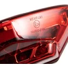 Evomosa motociklo galinis žibintas led raudonas stabdžių žibintas galinio numerio apšvietimas dienos šviesos žibintas universalus 12 v moto paspirtukui atv keturračiams triračiams (raudonas)