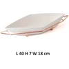 Evviva Company Srl porcelianinis priešpiečių dėžutė su plieniniu stovu, rožinio aukso spalvos, lėkštės matmenys: 40 x 18 cm, rombo formos. Praktiška ir elegantiška, idealiai tinka jūsų stalui.