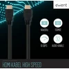 Ewent Ew-130114-030-n-p 1.4 didelės spartos hdmi kabelis su ethernet a/a, jungtis nuo vyriškos iki vyriškos, 1 m