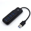 Ewent Ew1138 usb 3.2 gen1 (usb 3.0) 4-portų usb šakotuvas type a - superspeed, skirtas 5 gbit didelės spartos perdavimui, usb 3.0 šakotuvas, juodas