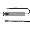 Ewent usb-c hdmi 8-in-1 šakotuvas, usb-c į doką multiport 8-in-1, usb c šakotuvas su 1000mbps ethernet, hdmi 4k, 1 usb-c pd prievadas, 1 usb-c prievadas, 2 usb-a prievadai, 1 lan prievadas, 1 sd/tf kortelių skaitytuvas, aliuminis