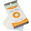 Exacompta 100 baltų indeksinių kortelių + 100 skirtingų spalvų indeksinių kortelių, languotos, 5 x 5 perforuotos, 100 x 150 mm + 1 indeksas, lipnus Blumie (13602e+13652e)
