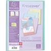 Exacompta 5809e Kreacover pastelinis plastikinis aplankas su kišenėlėmis, 11 x 15 cm su 20 skaidrių kišenių, 40 puslapių, puikiai tinka mokyklai ir biurui, dokumentų viršelis, 1 vienetas, atsitiktinė spalva