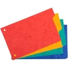 Exacompta Polipropileninių skaidrių segtuvų rinkinys 10 x 15 cm + 100 spalvotų languotų perforuotų kortelių + 4 skirtukai + 1 Blumie indeksas (mėlynas)