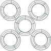 Exceart 5 x 20 cm metalinės vielos vainiko žiedų rėmas apvalus kalėdinis žalias vainiko rėmas žalias vielos rėmas amatams gėlėms ir metalinis vainiko žiedas "pasidaryk pats" gėlių amatų vielos vainikas