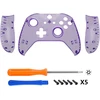 Extremerate priekinis korpusas ir rankenų dėklas, skirtas XBOX One X/s valdikliui, priekinis dangtelis ir rankenų dėklas, skirtas XBOX One S/x valdiklio modeliui 1708, skaidriai violetinis