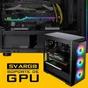 Ezdiy-fab Gpu laikiklis su Argb Led apšvietimu, juodas