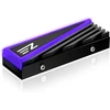 Ezdiy-fab Nvme M.2 aliuminio heatsink'as 12v 4-pin Rgb aušintuvas 2280 M.2 Ssd heatsink'ui Tri-cool su silikonine termo pagalvėle