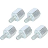 F Fierce Cycle 5 dalių 10 mm Rh į 6 mm Rh galinio vaizdo veidrodėlio adapteris sidabrinis motociklui dviračiui