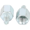 F Fierce Cycle 5 dalių 10 mm Rh į 6 mm Rh galinio vaizdo veidrodėlio adapteris sidabrinis motociklui dviračiui