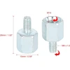 F Fierce Cycle 5 dalių 10 mm Rh į 6 mm Rh galinio vaizdo veidrodėlio adapteris sidabrinis motociklui dviračiui