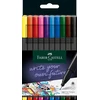 Faber-castell 151610 Grip Finepen, finelineris, su 0,4 mm metaliniu pluošto galiuku, 10 vnt. pakuotė
