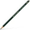 Faber-castell Castell 9000 Pieštukai Hb, Mediniai, Juodi, Trikampiai