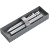Faber-castell Grip 2011 140981 dovanų rinkinys: plunksnakotis ir rutulinis rašiklis – sidabrinis