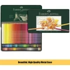 Faber-castell Polychromos spalvoti pieštukai menininkams, A4 formato eskizų bloknotas ir 120 spalvotų pieštukų rinkinys - meno rinkinys suaugusiųjų spalvinimo knygoms, rankdarbių reikmenys, piešimui, eskizavimui, atsparūs šviesai pieštukai