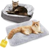 Fanchu guolis katėms, 2-in-1 pliušinis minkštas guolis naminiams gyvūnams, katės sofa, purus guolis katėms, mažas guolis šunims, guolis naminiams gyvūnams, katės antklodė, guolis katėms, guolis naminiams gyvūnams katėms ir mažiems šunims (šviesiai pilkas)