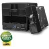 Fantec 1547 Sq-x2ru3e išorinis 2 krypčių raid standžiojo disko dėklas, skirtas 2x 8,89 cm (3,5 colio) Sata standiesiems diskams, Usb 3 Superspeed ir Esata, 6g palaikymas, Raid funkcija (0/1/jbod/big), 80 mm ventiliatorius) juodas, 124761