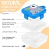 Farerkass vaikiška priešpiečių dėžutė su skyreliais, 1600 ml, nepralaidi priešpiečių dėžutė, tinkama mokyklai, iškylai, kelioninė priešpiečių dėžutė, tinkama suaugusiems, mergaitėms ir berniukams, galima naudoti mikrobangų krosnelėje ir plauti indaplovėje