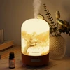 Fashome aromaterapinis difuzorius, rankų darbo stiklinis difuzorius eteriniams aliejams, automatinis išjungimas, šilta šviesa, vintažinė aromaterapija kūdikiams, namams, biurui ar jogai (autumn Frankincense)