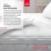 Čiužinys Fdm Antklodė čiužiniui Coconut Cold Foam 180 x 200 cm, pagaminta iš šaltojo putų poliuretano, kokoso, kietumas H4, aukštis apie 4 cm, tinkama alergiškiems žmonėms, Oeko-tex, balta