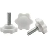 Feeimol Žvaigždinis varžtas plastikinis žvaigždės formos rankenos spaustuko rankenėlė sparninis varžtas M5 x 20 mm (10 vnt.)