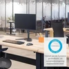 Fellowes Seasa monitoriaus laikiklis su stovu, reguliuojamo aukščio, ergonomiškas, skirtas 1 monitoriui iki 81,28 cm (32 colių), juodas