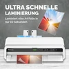 Fellowes Venus A3 laminatorius skirtas karštam laminavimui 80-250 mikronų laminavimo vokams, intensyviam naudojimui, automatinis vokų atsukimas, komplekte 10 laminavimo vokų, baltas