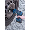 Ferm cdm1127 akumuliatorinis li-ion smūginis veržliasukis su 2 galvutėmis/akumuliatoriumi ir įkrovikliu, 18 v, mėlynas, 380 n m 4 a