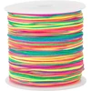 Filoeex elastinė juostelė apyrankėms, 0,8 mm x 100 m, spalvingas elastinis siūlas, papuošalų gamybos virvelė karoliukams, apyrankių virvelė apyrankėms, papuošalams, vėriniams, rankdarbiams, plaukų gumelė (mix)