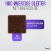 Filzada® 72 vnt. lipnūs veltinio baldų padukai 25x25 mm rudi