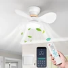 Fimei led lubų ventiliatorius su apšvietimu, 60 cm, 6 greičių vėjo krypties keitimo mentės, reguliuojamas ryškumas, valdymas nuotoliniu pulteliu/programėle, miegamajam, valgomajam