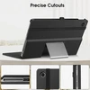 Fintie dėklas, skirtas Lenovo Tab Plus (tb351fu) 11.5 colių 2024 planšetiniam kompiuteriui, itin lengvas dėklas su dokumentų skyreliais, juodas
