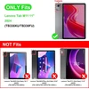 Fintie dėklas su rašiklio laikikliu, skirtas Lenovo Tab M11 (tb330) 11 colių 2024, minkštas Tpu galinis apsauginis dėklas su dokumentų skyreliais ir daugia kampų peržiūra, netinka Lenovo Tab P11 11 colių, denim pilkas