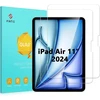 Fintie ekrano apsauga, skirta Ipad Air 11 colių (m3) 2025 / (m2) 2024 - (2 vnt.) skaidri Hd ekrano apsauga, 9h kietumo apsauginis stiklas, atspari įbrėžimams ekrano apsauga, ekrano apsaugos plėvelė