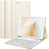 Fintie klaviatūros dėklas, skirtas ipad 10.2 colių (9/8/7 kartos – 2021/2020/2019), apsauginis dėklas su tpu galiniu dangteliu, pieštuko laikikliu ir magnetine nuimama klaviatūra su qwertz išdėstymu, starlight