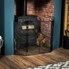 Fire Vida Tapton 3 dalių židinio ekrano/kibirkščių apsauga, metalinis, juodas