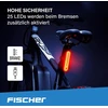 Fischer led akumuliatorinis galinis žibintas, galinis žibintas, dviračio žibintas, įkraunamas ipx4, juodas