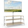 Laikiklis Fitueyes tv spintelė su laikikliu, medinė tv žema spintelė, reguliuojamo aukščio tv stovas, skirtas 37–70 colių televizoriams iki 35 kg, maks. vesa 600 x 400